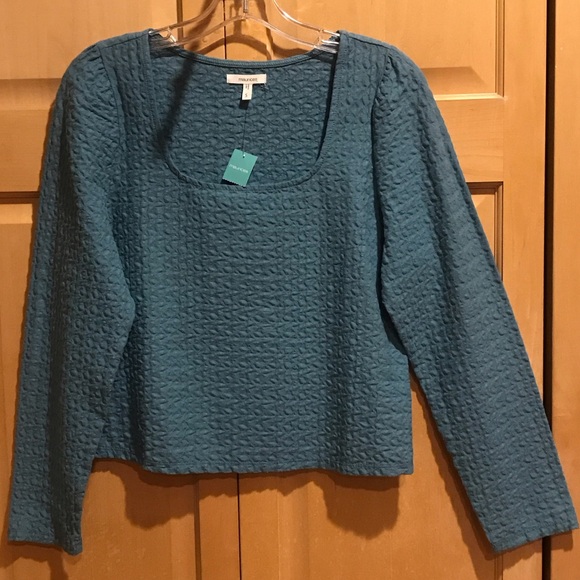 Maurices Tops - New Maurices Teal Long Sleeve Textured Top